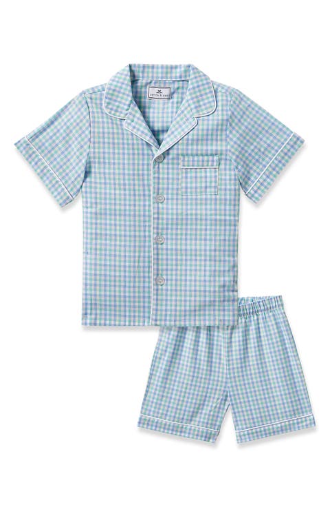 Kids' Gingham Two-Piece Short Pajamas (Toddler & Little Kid)