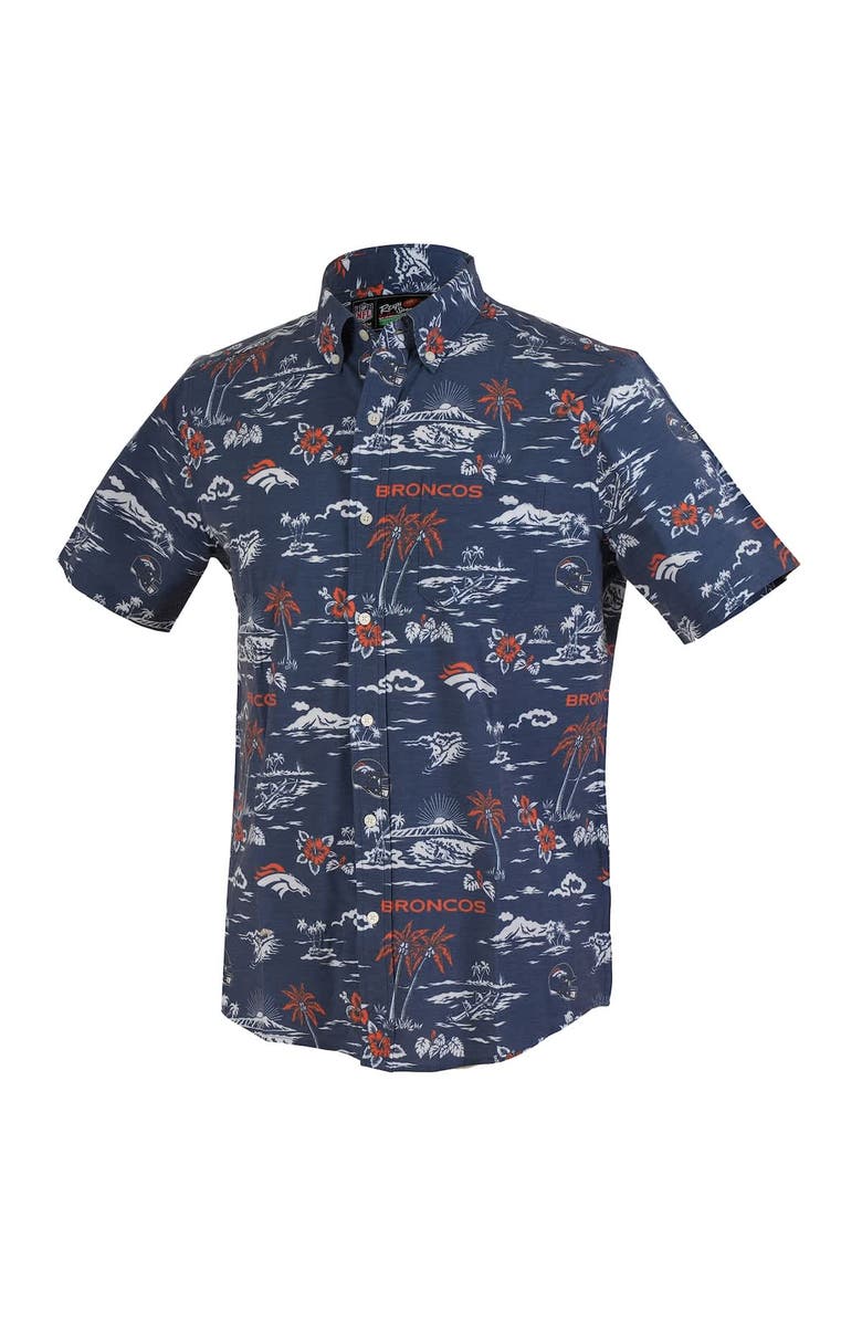 Reyn Spooner Men's Reyn Spooner Navy Denver Broncos Kekai Performance Button-Down Shirt, Alternate, color, Navy