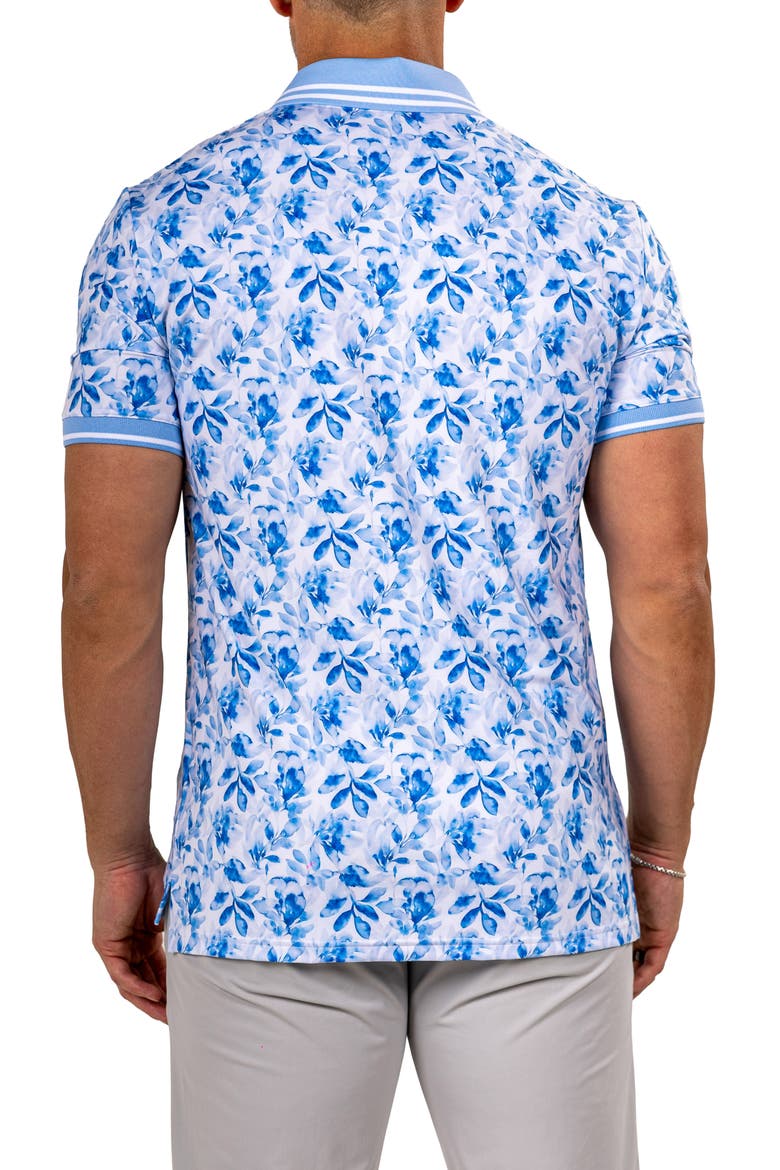 Martyr00008 Print Golf Polo, Alternate, color, BLUE