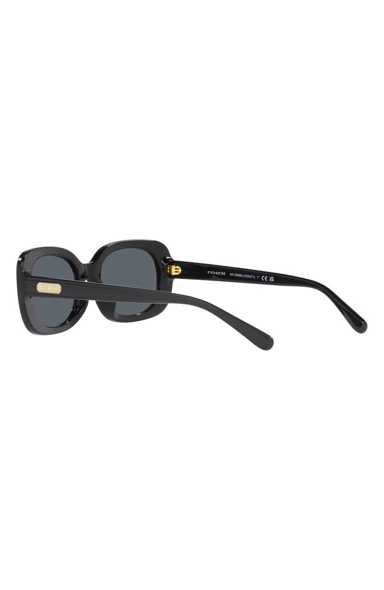 COACH 54mm Oval Sunglasses, Alternate, color,