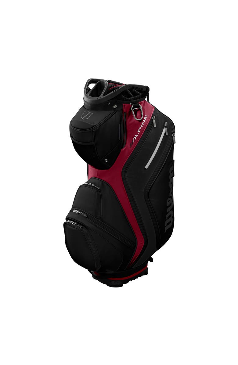 WILSON Alpine Golf Cart Bag, Alternate, color, Black/Red