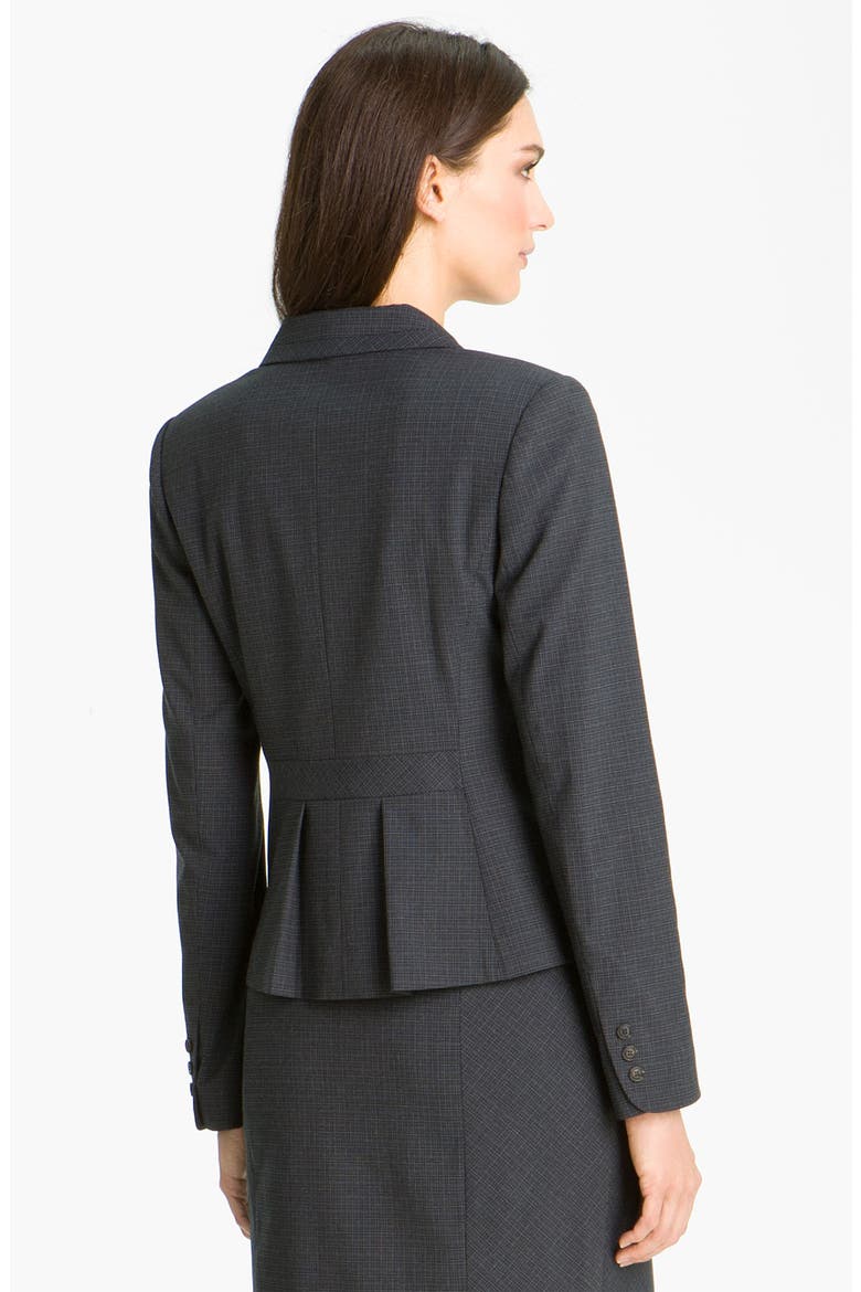 Double Check Pattern Jacket, Alternate, color, BLACK/ NAVY PLAID COMBO