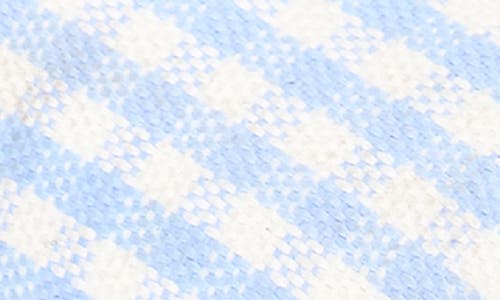 Staud Brigitte Slide Sandal In Sky Micro Check
