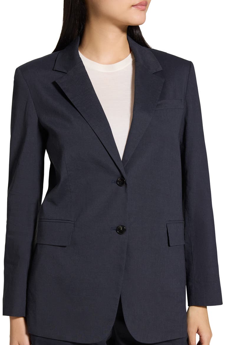 Linen Blend Blazer, Alternate, color, CONCORD
