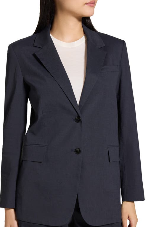 Theory Oversized Crunch Linen Blazer In Concord