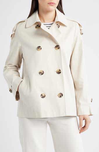 Double Breasted Water Repellent Swing Jacket