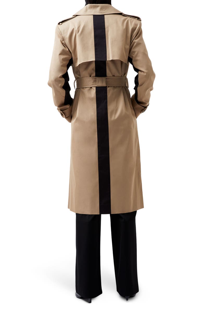 French Connection Coco Twill Trench Coat, Alternate, color, 