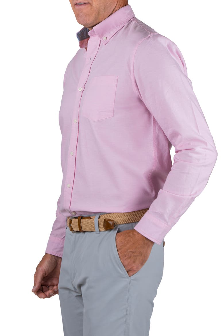 Classic Fit Cotton Oxford Button-Down Shirt, Alternate, color, PINK