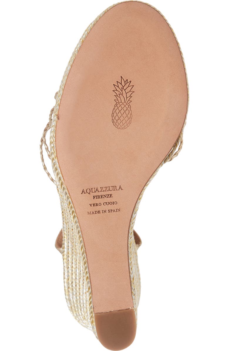 Aquazzura Savannah Wedge Sandal, Alternate, color,