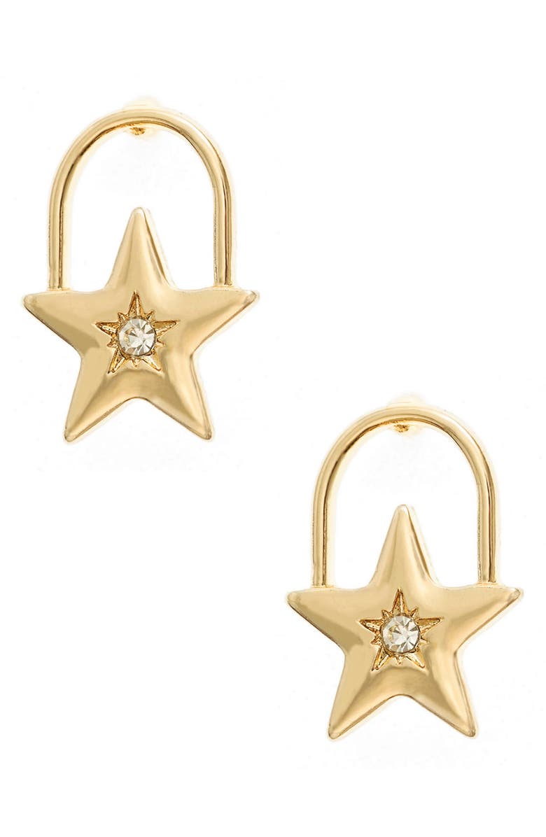 Ettika Star Stud Earrings, Main, color, Gold