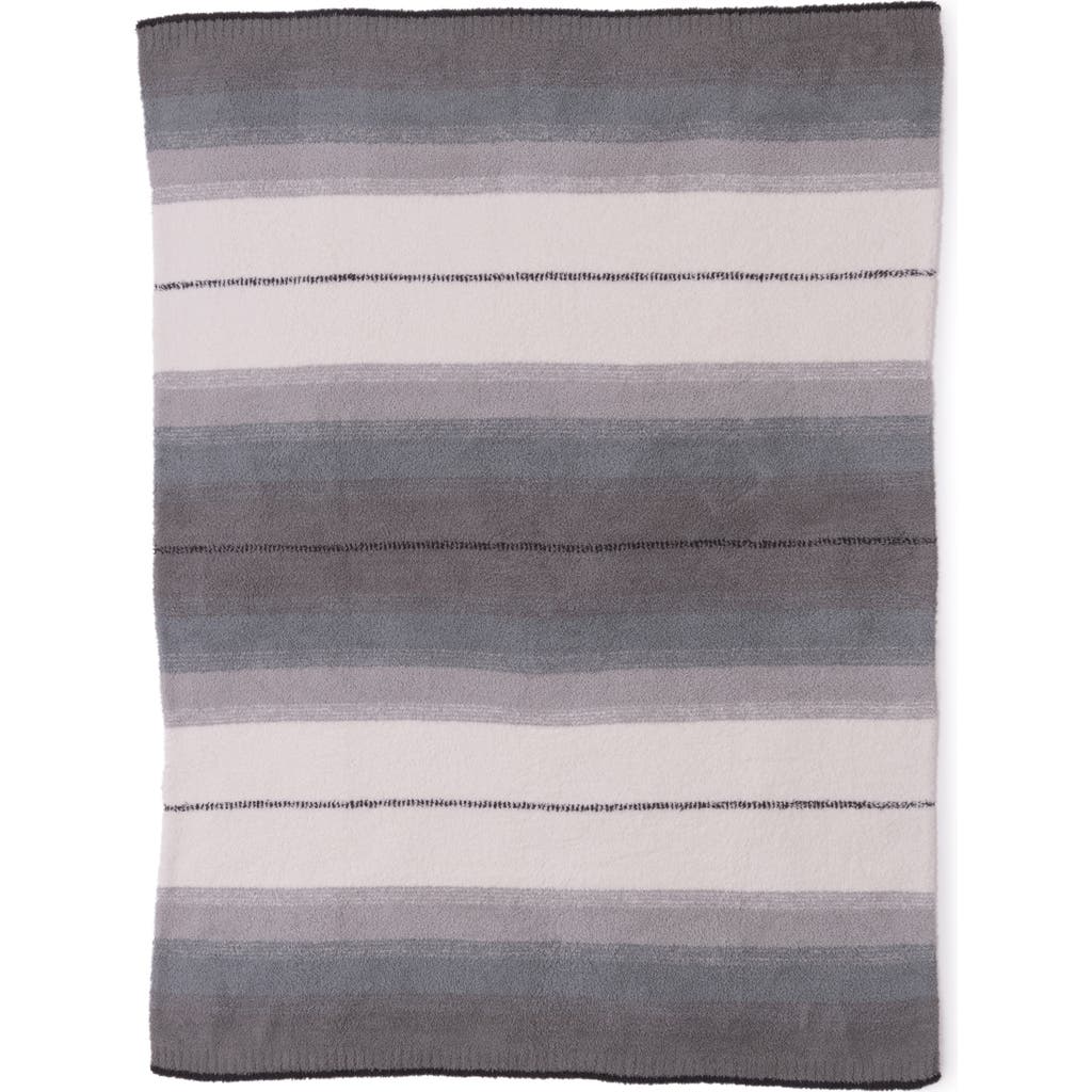 Barefoot Dreams Cozychic® Ombré Stripe Throw Blanket In Gray