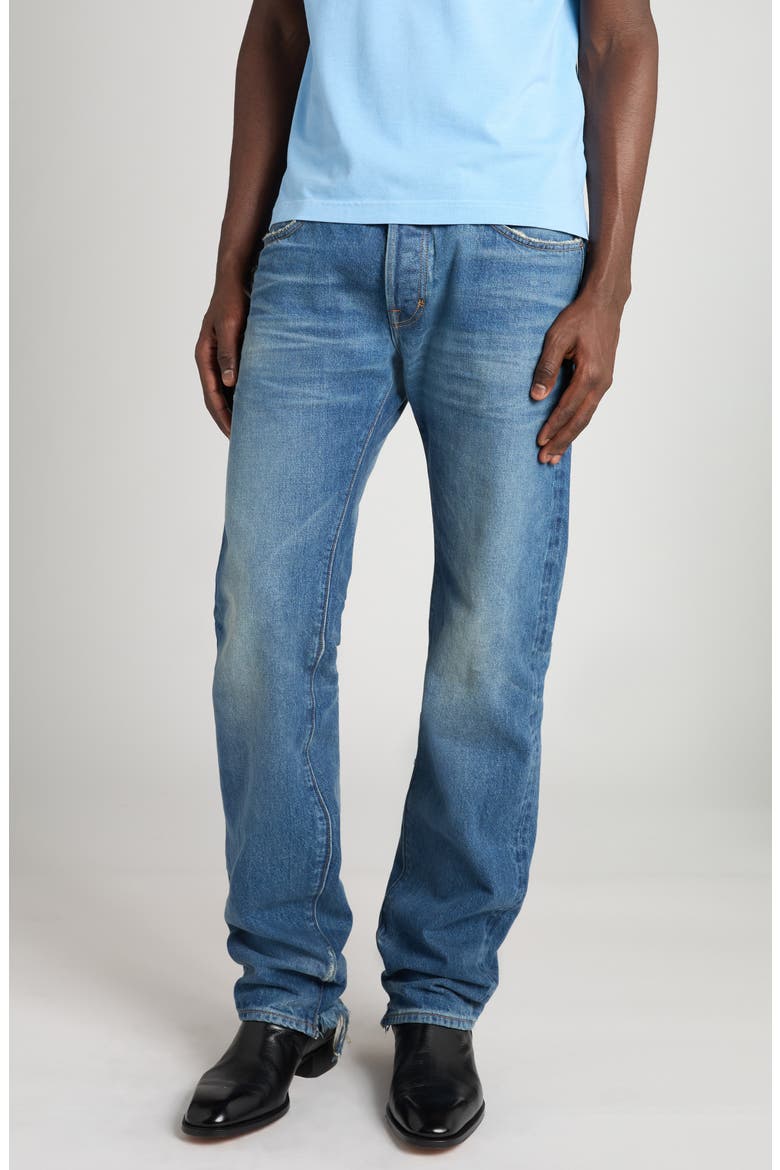 Selvedge Straight Fit Jeans (Men) | Nordstrom