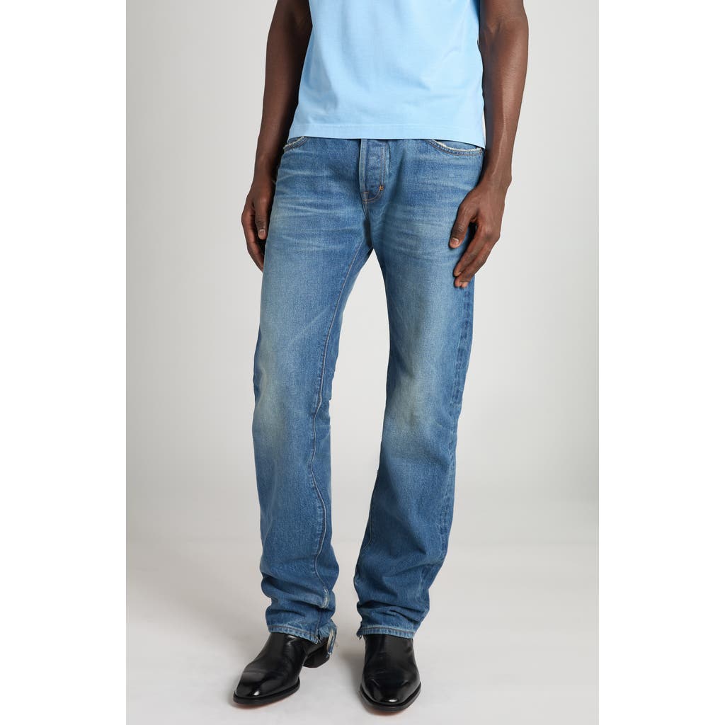 Tom Ford Selvedge Straight Fit Jeans In Blue