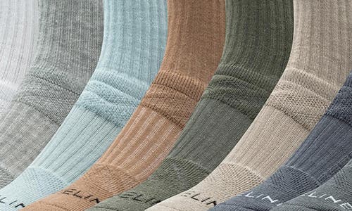 Strideline 8-pack Assorted Crew Socks
