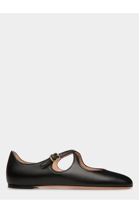 rina Flat in Lamb Nappa Leather