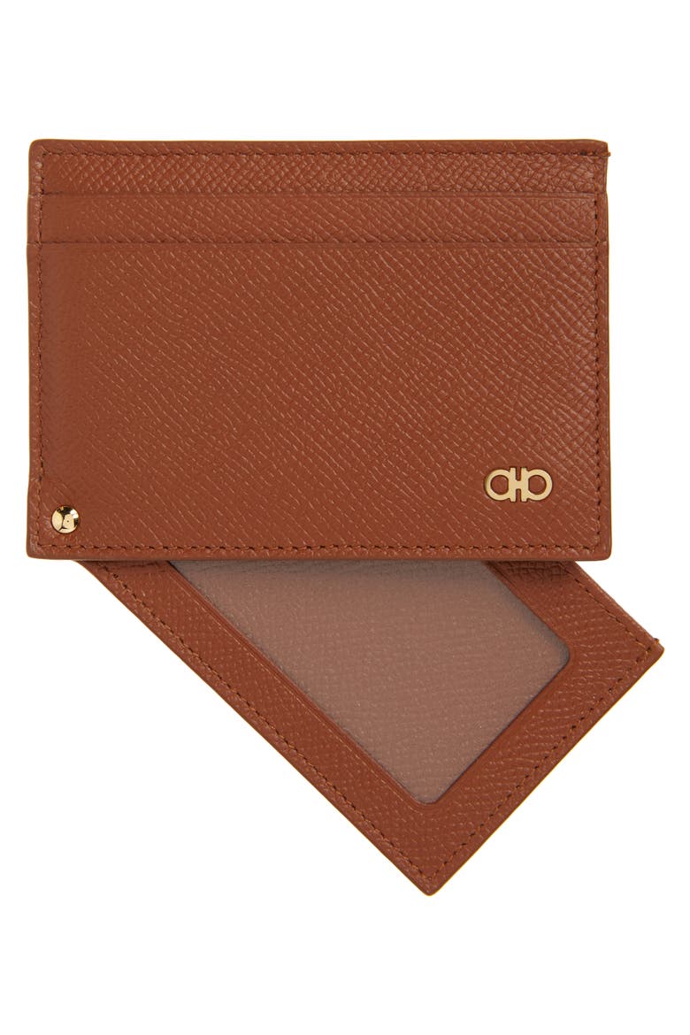 Leather Card Case, Alternate, color, NEW COGNAC