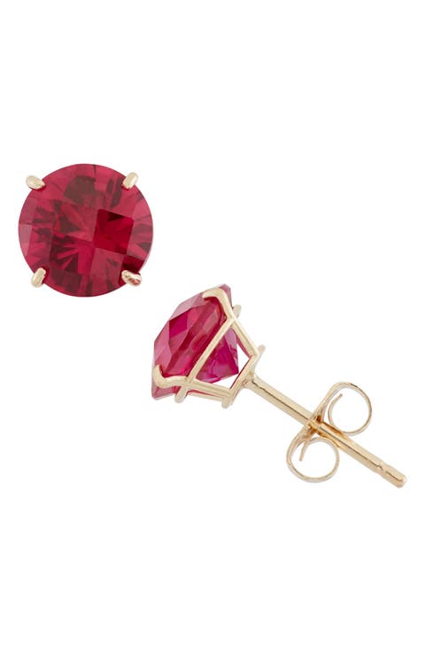 Amethyst Stud Earrings