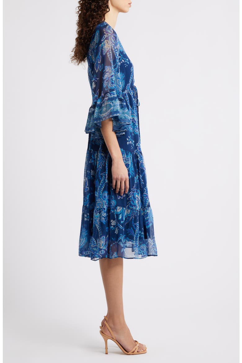 Charlee Print Dress, Alternate, color, MIDNIGHT MULTI