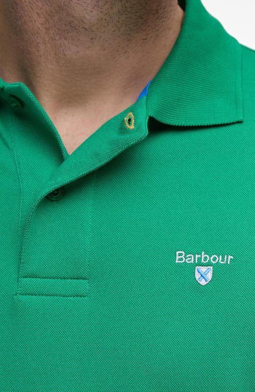 Shop Barbour Active Tailored Fit Polo In Hedge Green
