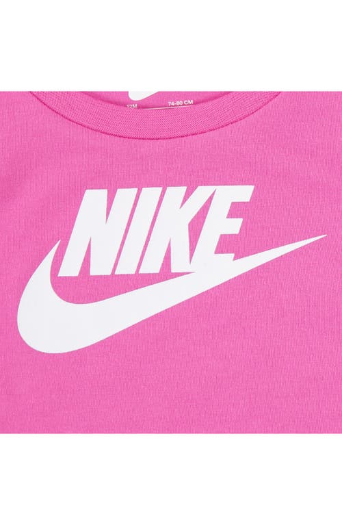 Nike Club Graphic T-shirt & Shorts Set In Purple