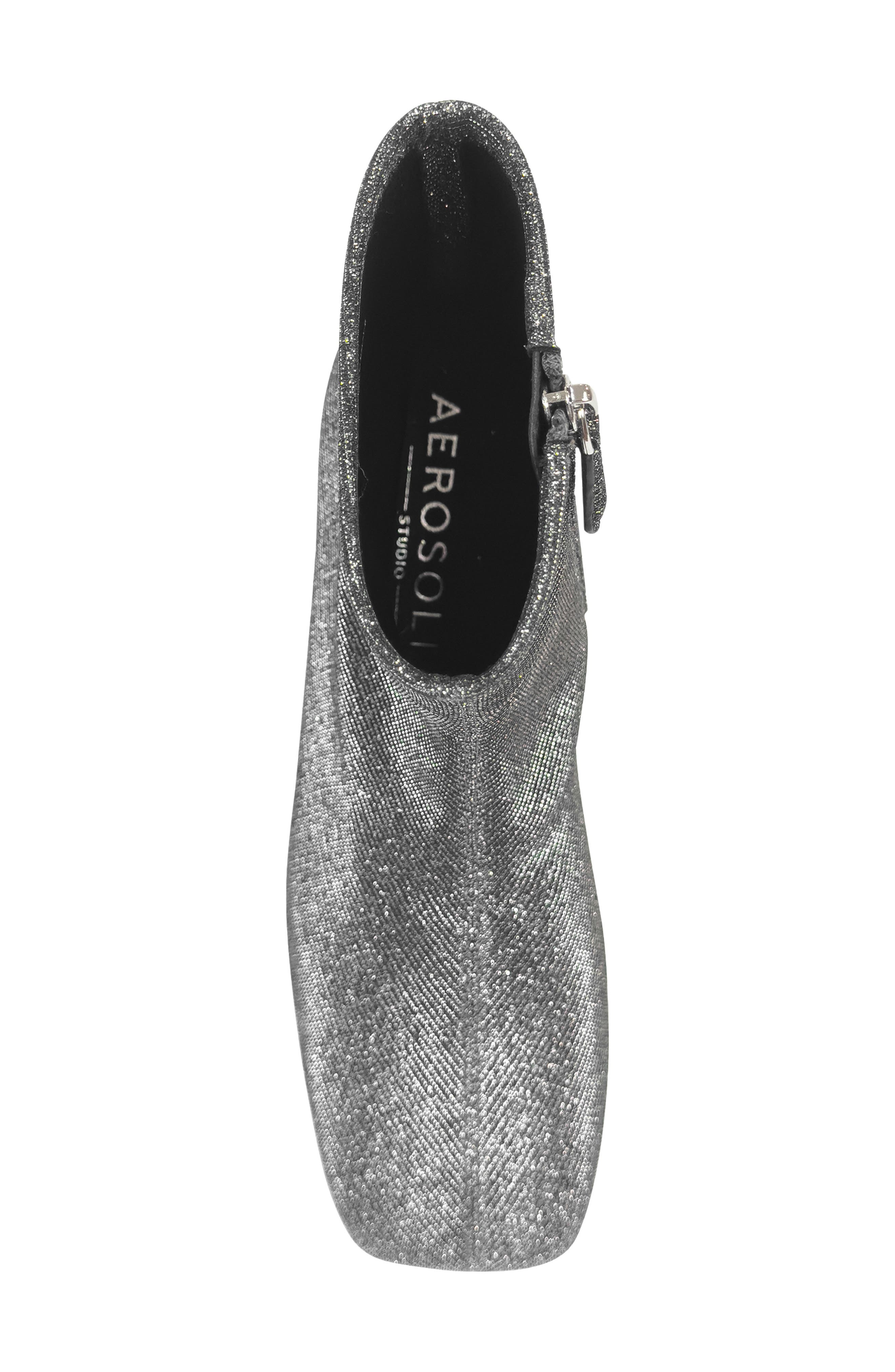 Aerosoles Nina Metallic Bootie, Alternate, color, Gunmetal Stretch