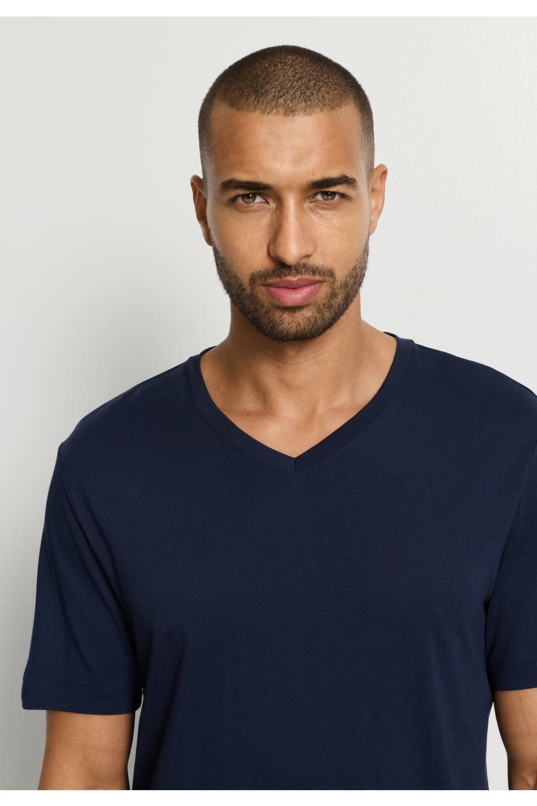 Night And Day Cotton and TENCEL V-Neck T-Shirt, Alternate, color, Deep Navy