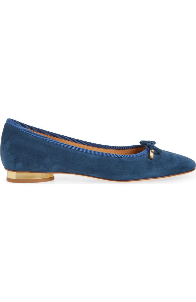 Tod's Ballerina Flat, Alternate, color, Baltic Chiaro
