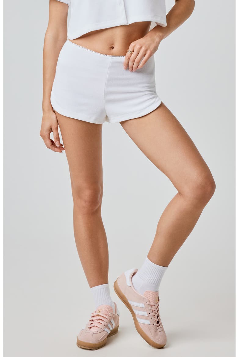 French Terry Shorts, Main, color, BRIGHT WHITE