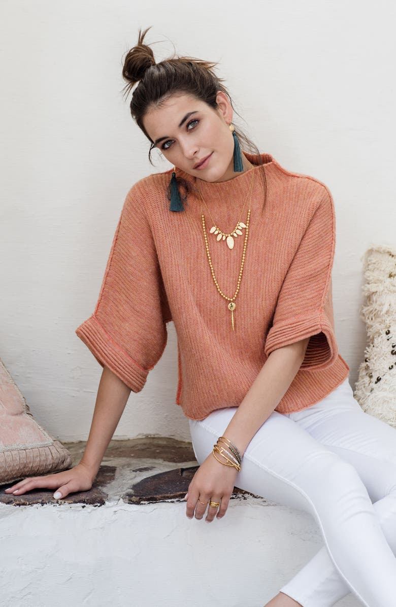 gorjana Leucadia Frontal Necklace, Alternate, color, 