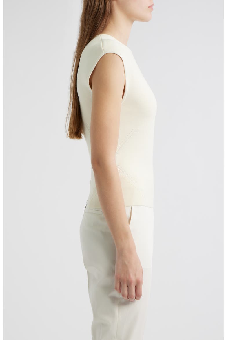 Farmera Zip Back Knit Top, Alternate, color, OPEN WHT