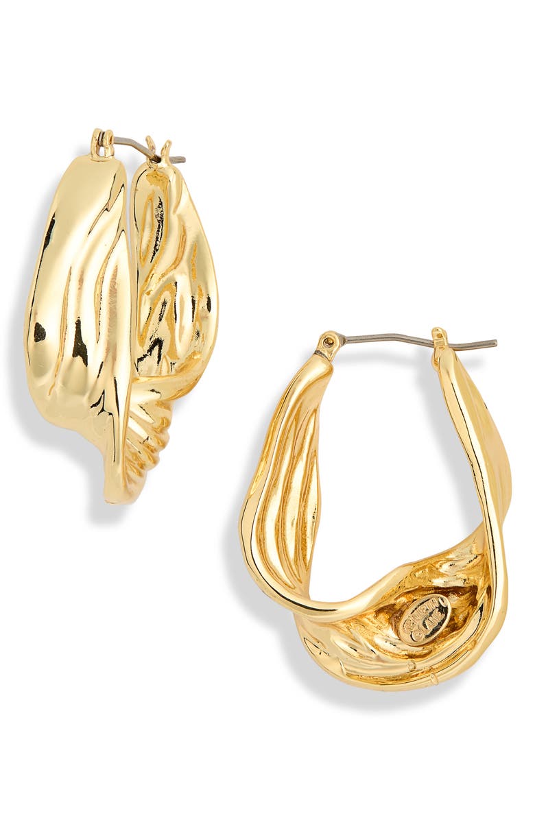 Kenneth Jay Lane Twist Hoop Earrings, Main, color,