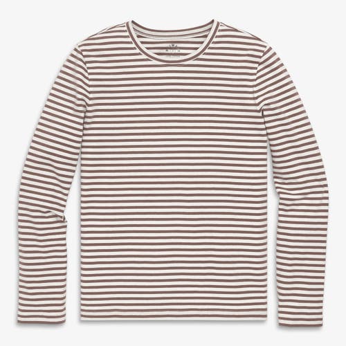 Primary Adult Long Sleeve Everyday Stripe Tee In Gold