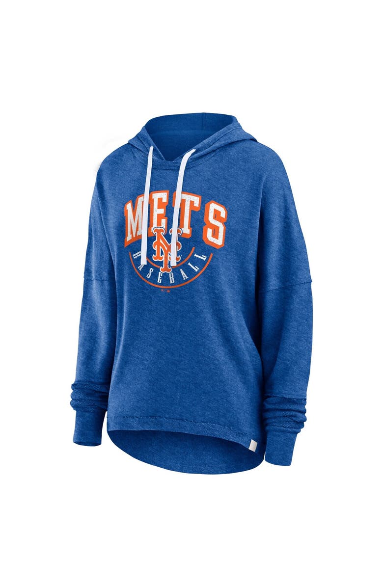 FANATICS Women's Fanatics Branded Heather Royal New York Mets Luxe Pullover Hoodie, Alternate, color, 