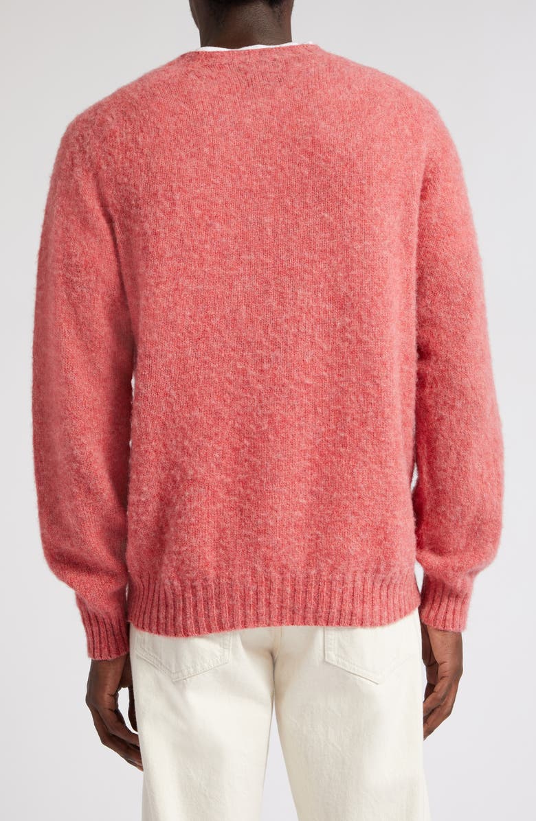 Drake's Brushed Wool Crewneck Sweater, Alternate, color,
