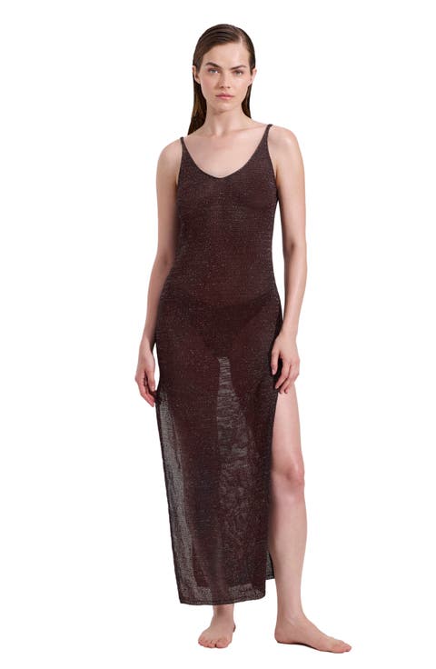 Solar Shimmer Knit Dress Cover-Up