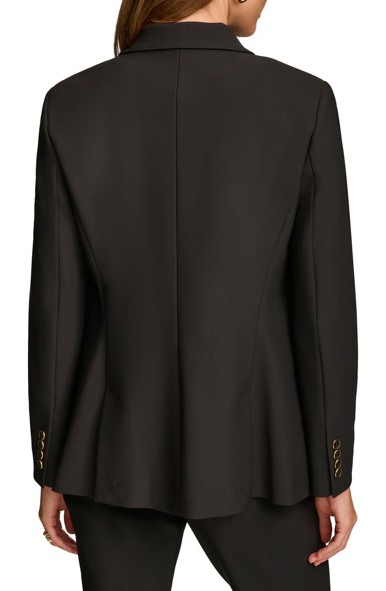 Donna Karan New York Pickstitch Double Breasted Blazer, Alternate, color, 