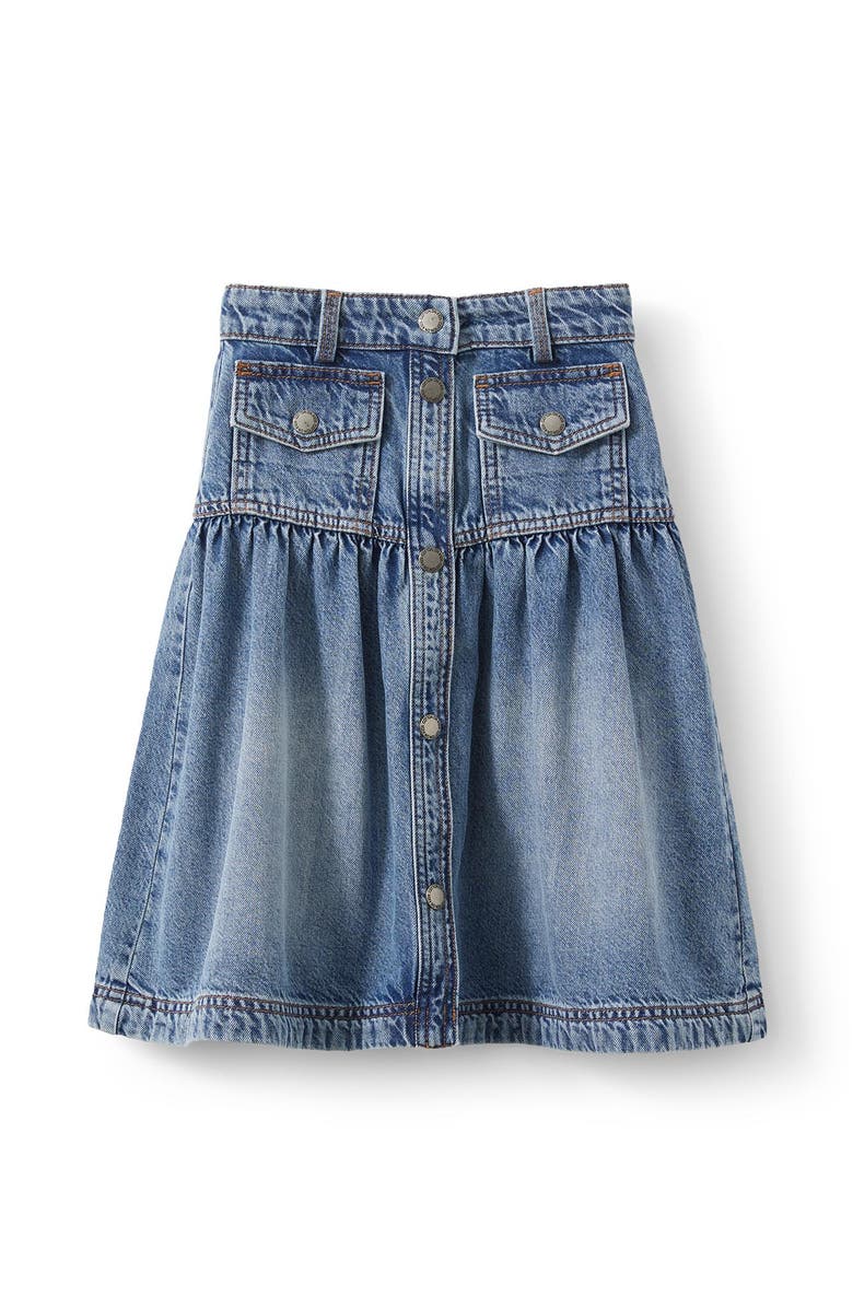 Cotton On Kids Kid's Cherie Denim Midi Skirt, Main, color, 