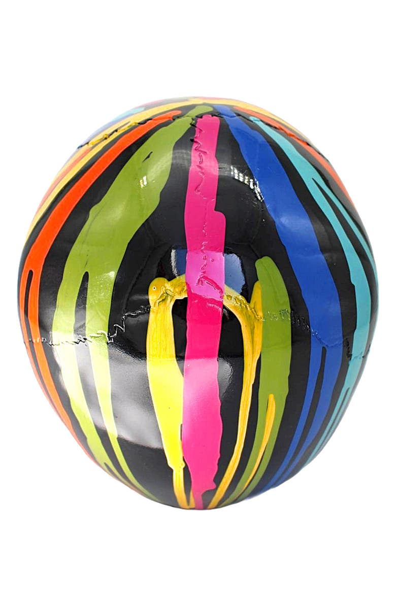 INTERIOR ILLUSIONS 10.5-Inch Grafitti Art Skull Statue, Alternate, color, Graffiti/Multi-Color