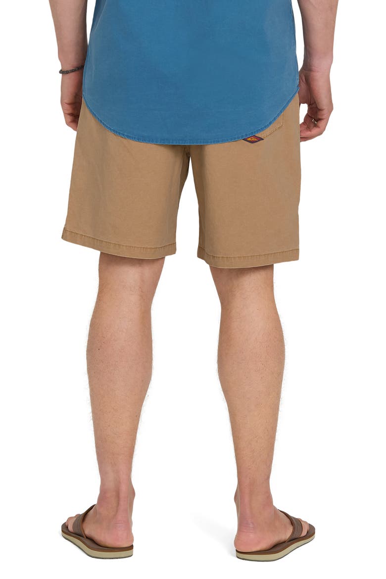 Saltwater Stretch Cotton Drawstring Shorts, Alternate, color, TOBACCO