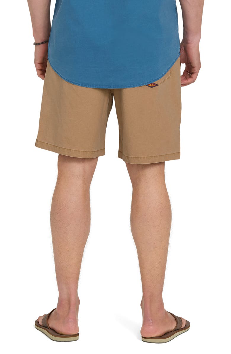 Quiksilver Saltwater Stretch Cotton Drawstring Shorts, Alternate, color, Tobacco