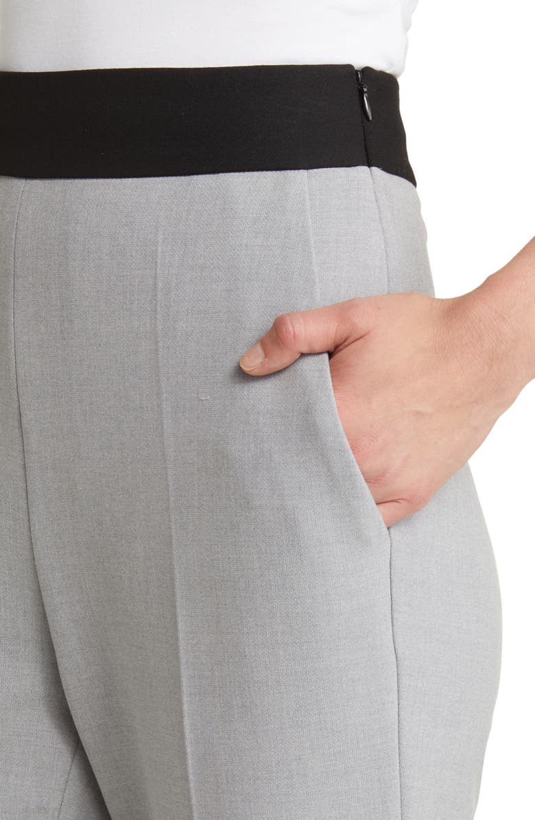 BOSS Tubeka Contrast Waist Straight Leg Pants, Alternate, color, 