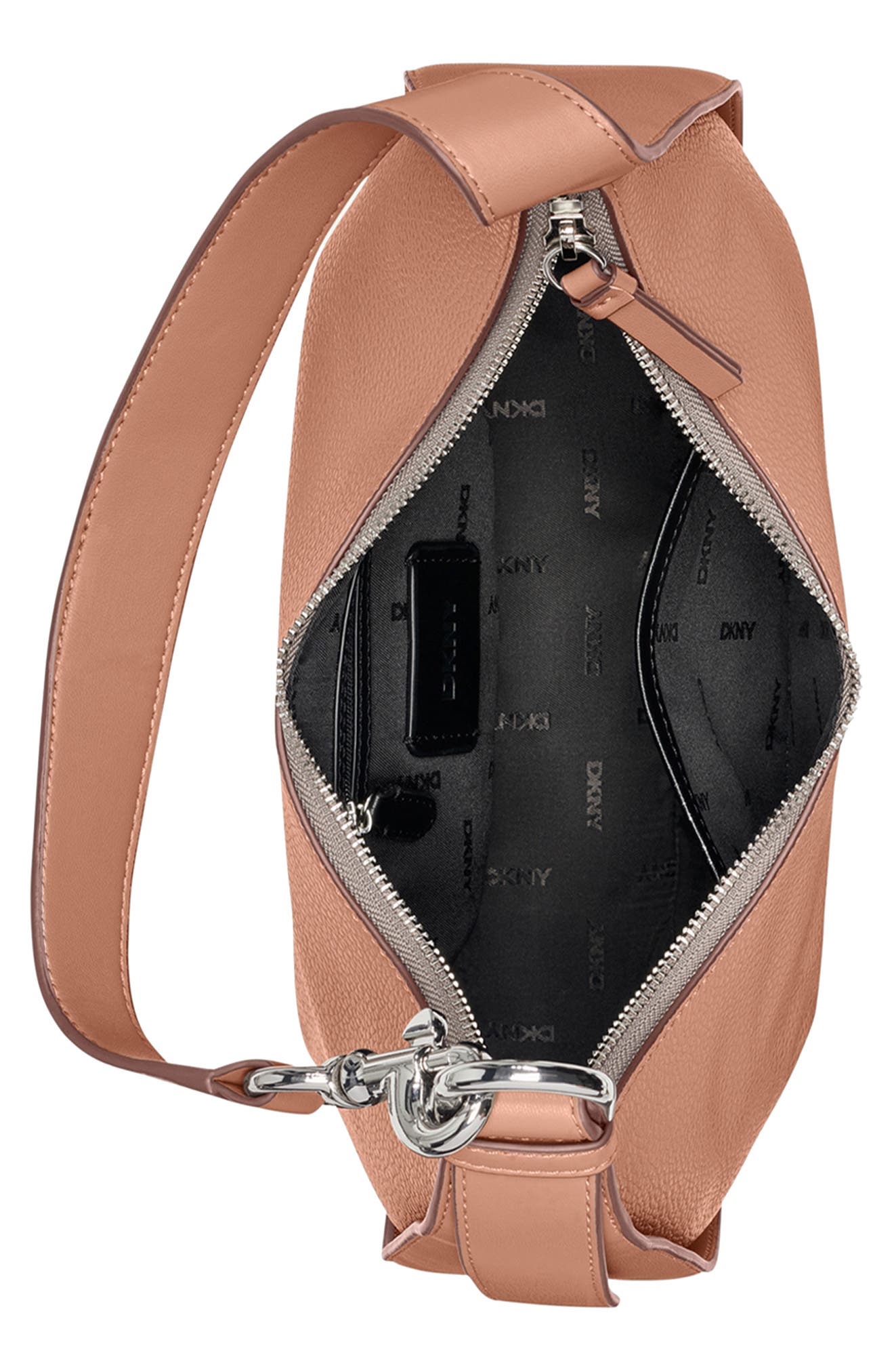 DKNY Thyme Hobo Bag, Alternate, color, Hot Cocoa