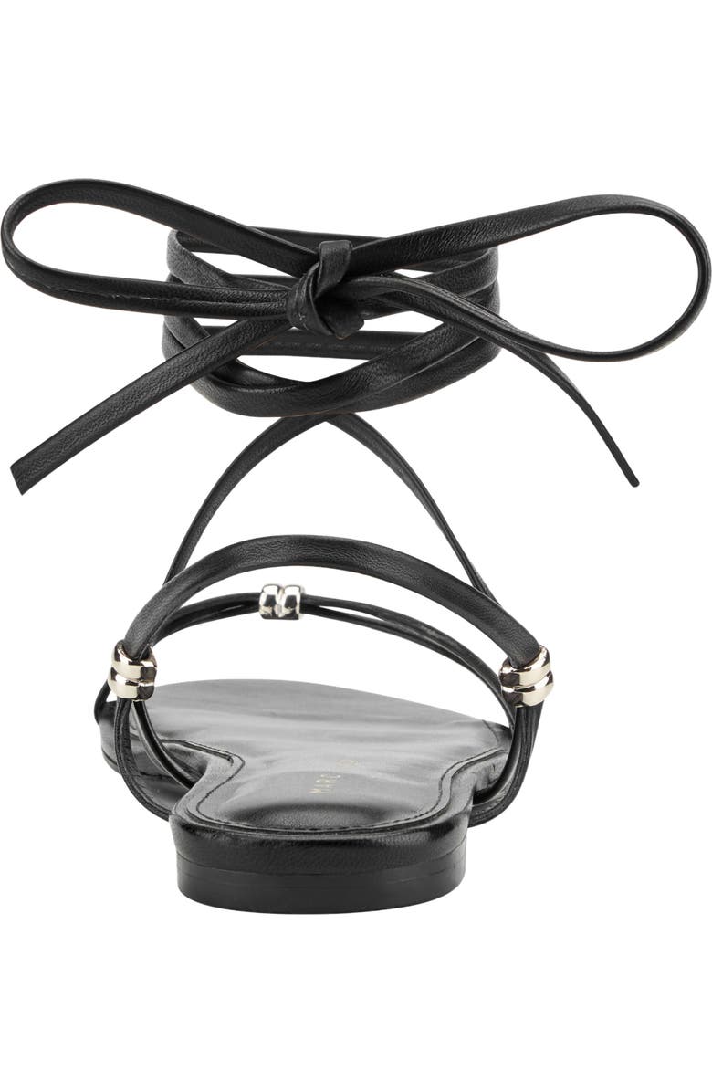 Marc Fisher LTD Este Ankle Wrap Sandal, Alternate, color, Black