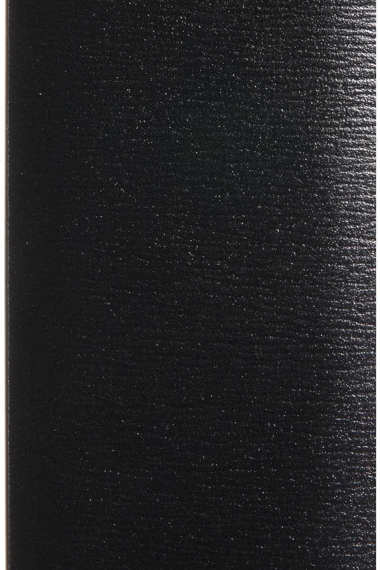 VLOGO Buckle Leather Belt, Alternate, color, BLACK
