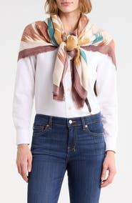 Vince Camuto Ikat Geo Square Scarf