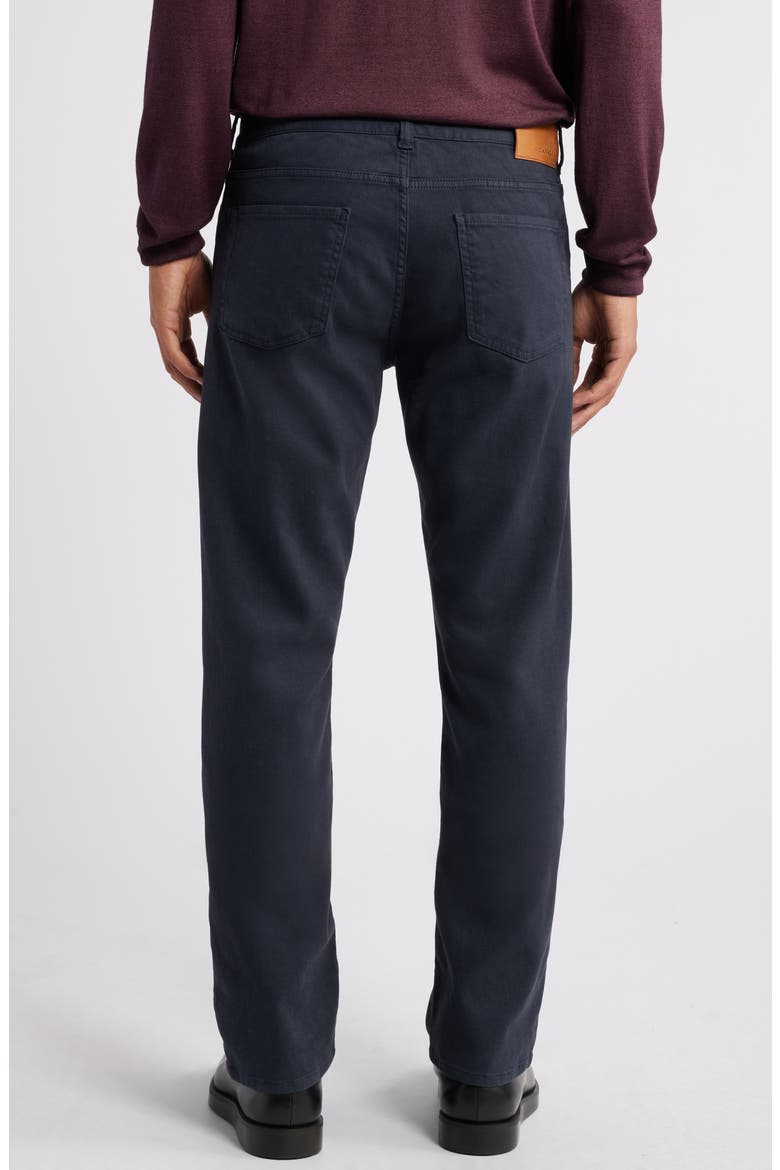 Trim Fit Stretch Denim Jeans, Alternate, color, DARK BLUE