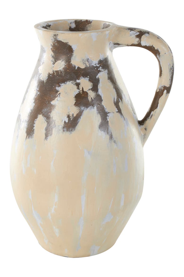 Cream Ceramic Vase, Alternate, color, CREAM