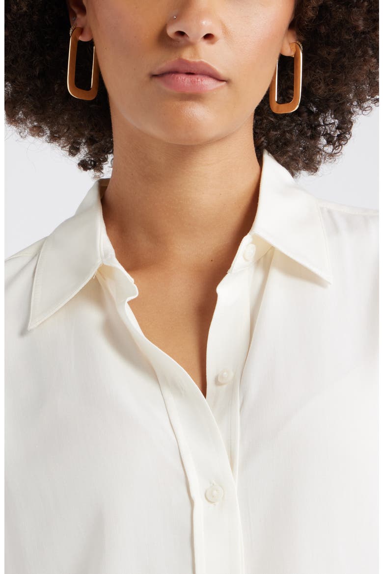 Relaxed Fit Long Sleeve Button-Up Shirt, Alternate, color, WHITE WHISPER
