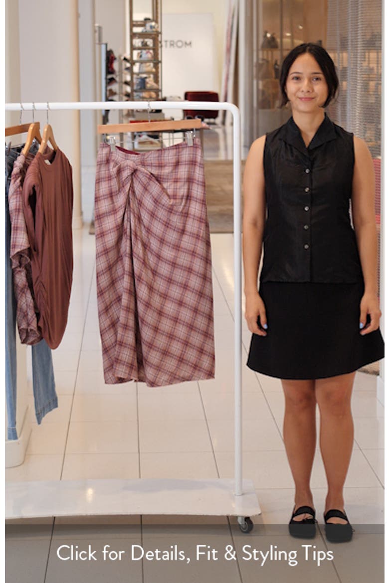 Nicole Plaid Cotton Skirt video