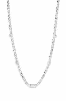 Nadri Coco Cubic Zirconia Station Chain Necklace